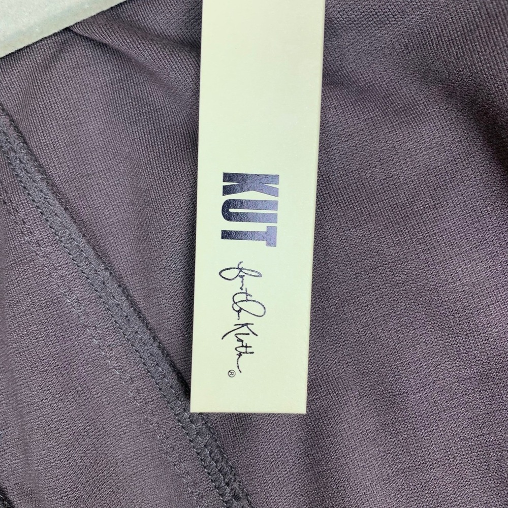 Kut from the Kloth Draped Faux Leather Moto Jacket, Size M, NWT - Picture 7 of 12